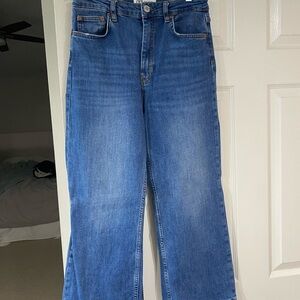 Zara Straight Leg Blue Jeans
